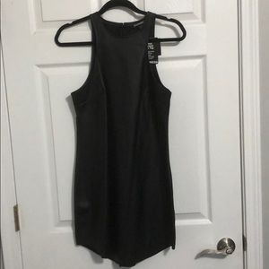 Express Vegan Leather Mini Dress
